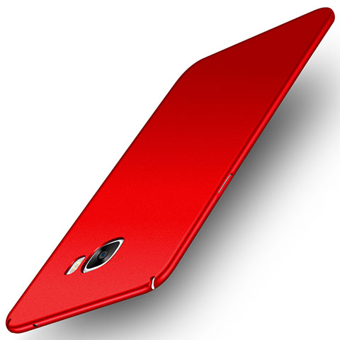 Funda Dura Plastico Rigida Carcasa Mate M01 para Samsung Galaxy C7 Pro C7010 Rojo