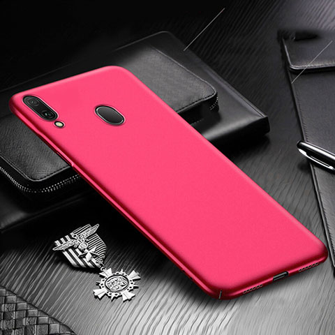 Funda Dura Plastico Rigida Carcasa Mate M01 para Samsung Galaxy M10S Rojo