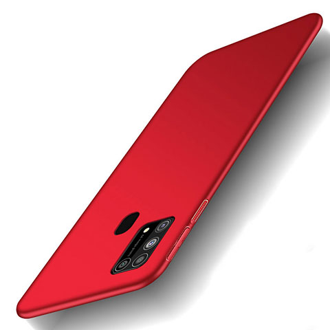 Funda Dura Plastico Rigida Carcasa Mate M01 para Samsung Galaxy M21s Rojo
