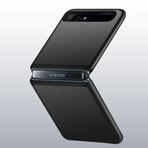 Funda Dura Plastico Rigida Carcasa Mate M01 para Samsung Galaxy Z Flip 5G Negro