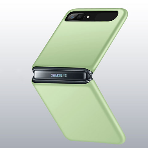 Funda Dura Plastico Rigida Carcasa Mate M01 para Samsung Galaxy Z Flip 5G Verde