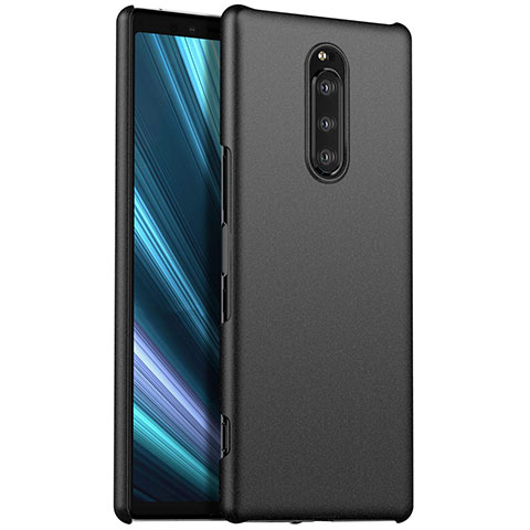 Funda Dura Plastico Rigida Carcasa Mate M01 para Sony Xperia 1 Negro