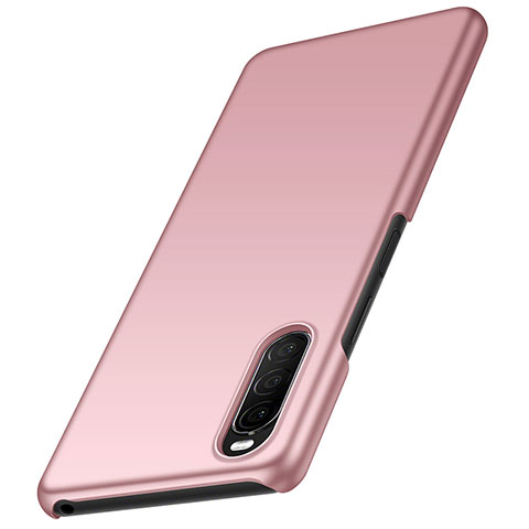 Funda Dura Plastico Rigida Carcasa Mate M01 para Sony Xperia 10 II Oro Rosa