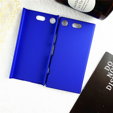 Funda Dura Plastico Rigida Carcasa Mate M01 para Sony Xperia XZ1 Compact Azul