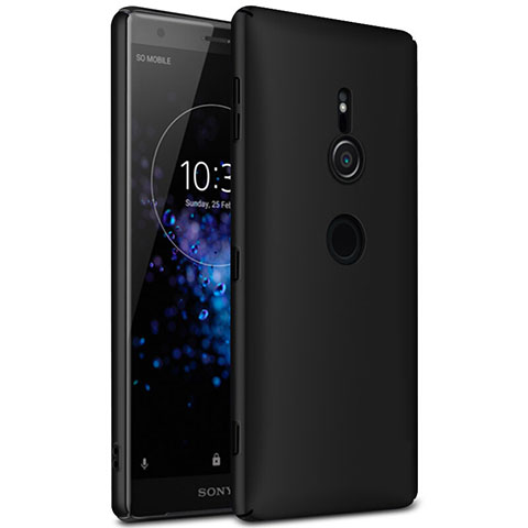 Funda Dura Plastico Rigida Carcasa Mate M01 para Sony Xperia XZ2 Negro