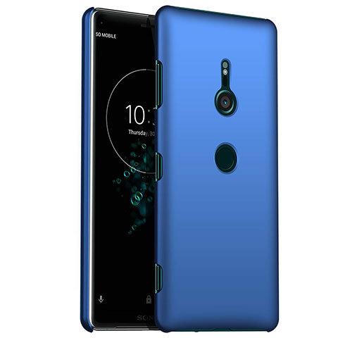 Funda Dura Plastico Rigida Carcasa Mate M01 para Sony Xperia XZ3 Azul