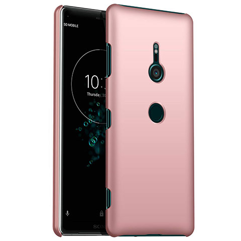 Funda Dura Plastico Rigida Carcasa Mate M01 para Sony Xperia XZ3 Oro Rosa