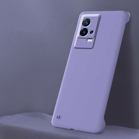 Funda Dura Plastico Rigida Carcasa Mate M01 para Vivo iQOO 8 Pro 5G Purpura Claro