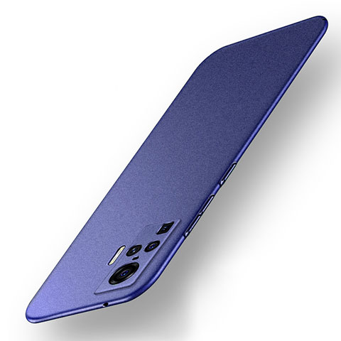 Funda Dura Plastico Rigida Carcasa Mate M01 para Vivo X50 Pro 5G Azul