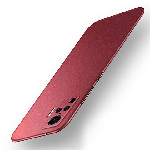 Funda Dura Plastico Rigida Carcasa Mate M01 para Vivo X50 Pro 5G Rojo