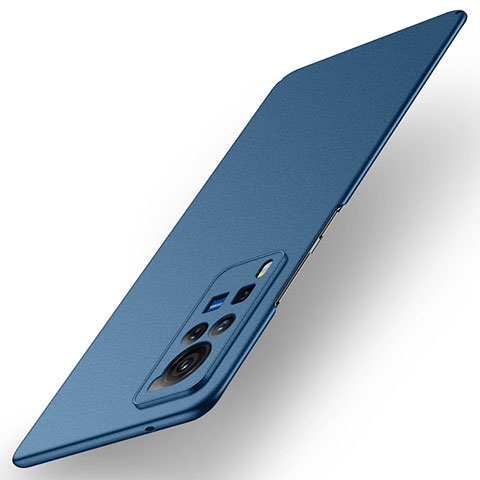 Funda Dura Plastico Rigida Carcasa Mate M01 para Vivo X60 Pro 5G Azul
