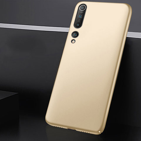 Funda Dura Plastico Rigida Carcasa Mate M01 para Xiaomi Mi 10 Oro