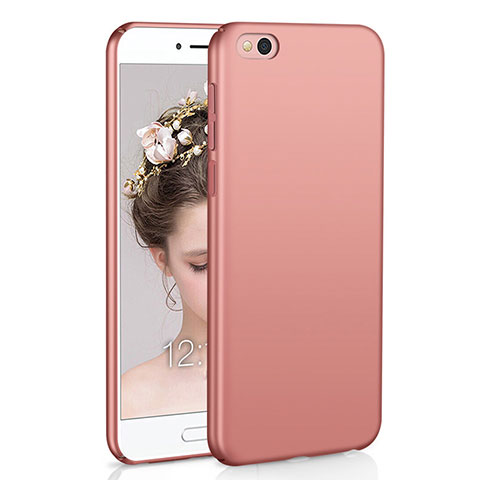 Funda Dura Plastico Rigida Carcasa Mate M01 para Xiaomi Mi 5C Oro Rosa