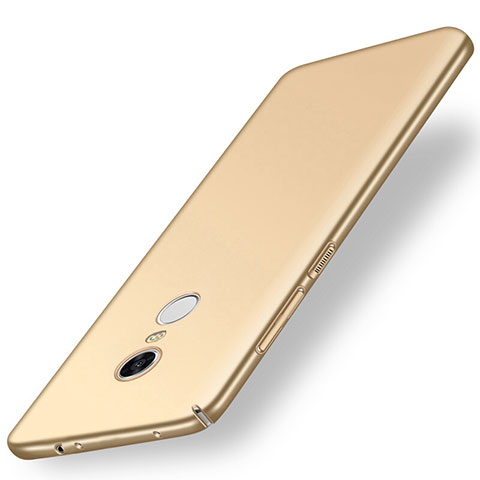 Funda Dura Plastico Rigida Carcasa Mate M01 para Xiaomi Redmi Note 5 Indian Version Oro