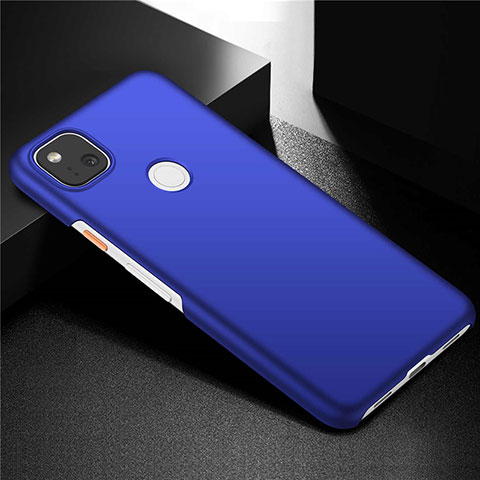 Funda Dura Plastico Rigida Carcasa Mate M02 para Google Pixel 4a Azul