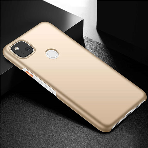 Funda Dura Plastico Rigida Carcasa Mate M02 para Google Pixel 4a Oro