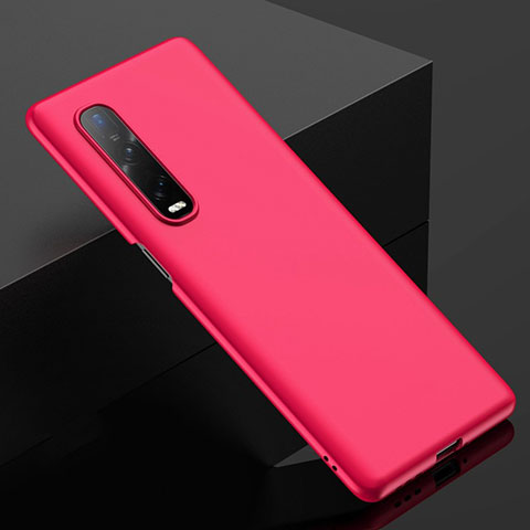 Funda Dura Plastico Rigida Carcasa Mate M02 para Oppo Find X2 Pro Rosa Roja