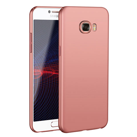 Funda Dura Plastico Rigida Carcasa Mate M02 para Samsung Galaxy C5 SM-C5000 Oro Rosa