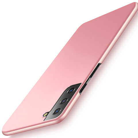 Funda Dura Plastico Rigida Carcasa Mate M02 para Samsung Galaxy S21 5G Oro Rosa