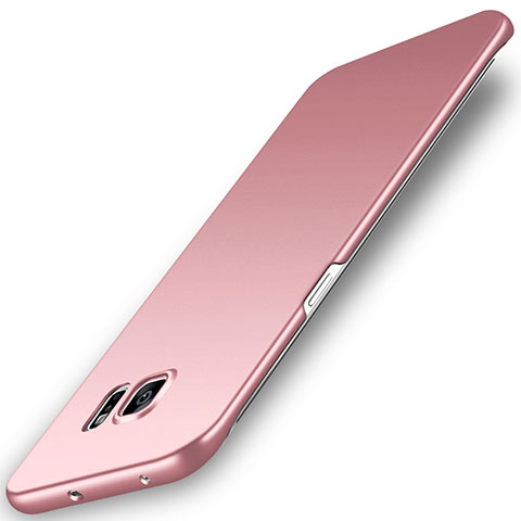 Funda Dura Plastico Rigida Carcasa Mate M02 para Samsung Galaxy S6 Edge SM-G925 Oro Rosa