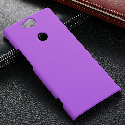 Funda Dura Plastico Rigida Carcasa Mate M02 para Sony Xperia XA2 Plus Morado