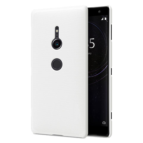 Funda Dura Plastico Rigida Carcasa Mate M02 para Sony Xperia XZ2 Blanco