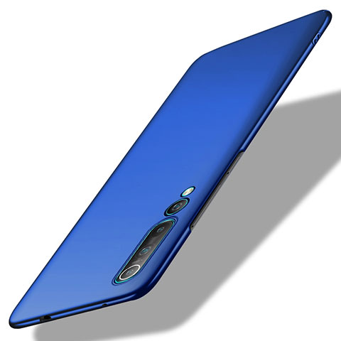 Funda Dura Plastico Rigida Carcasa Mate M02 para Xiaomi Mi 10 Pro Azul