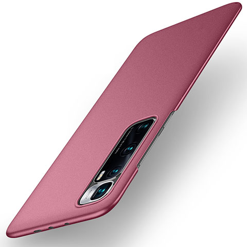 Funda Dura Plastico Rigida Carcasa Mate M02 para Xiaomi Mi 10 Ultra Rojo Rosa