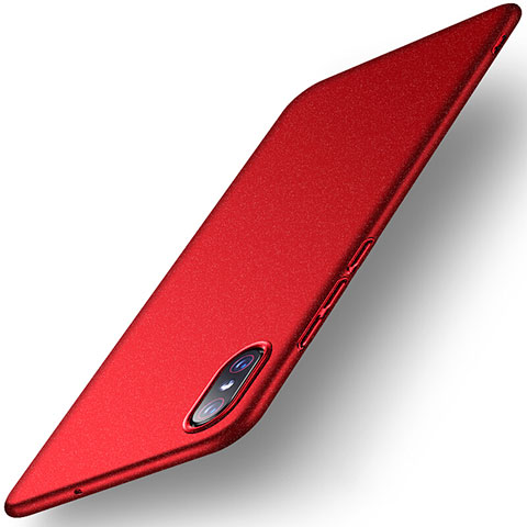 Funda Dura Plastico Rigida Carcasa Mate M02 para Xiaomi Mi 8 Screen Fingerprint Edition Rojo