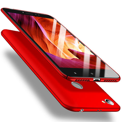 Funda Dura Plastico Rigida Carcasa Mate M02 para Xiaomi Redmi Note 5A Pro Rojo