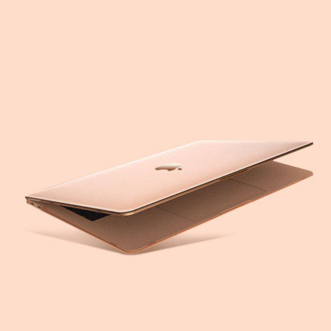 Asser etiqueta Oblongo Funda Dura Plastico Rigida Carcasa Mate M03 para Apple MacBook Air 13  pulgadas (2020) Oro