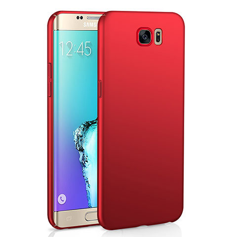 Funda Dura Plastico Rigida Carcasa Mate M03 para Samsung Galaxy S6 Edge SM-G925 Rojo