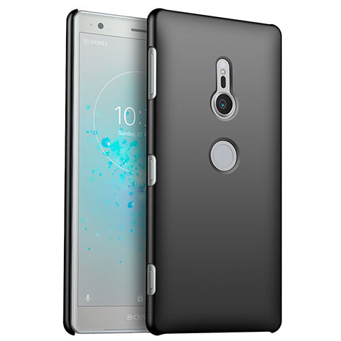 Funda Dura Plastico Rigida Carcasa Mate M03 para Sony Xperia XZ2 Negro