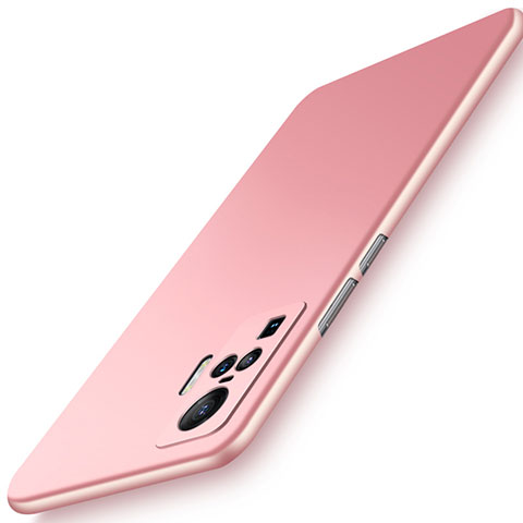 Funda Dura Plastico Rigida Carcasa Mate M03 para Vivo X50 Pro 5G Oro Rosa