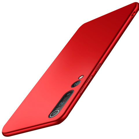 Funda Dura Plastico Rigida Carcasa Mate M03 para Xiaomi Mi 10 Pro Rojo