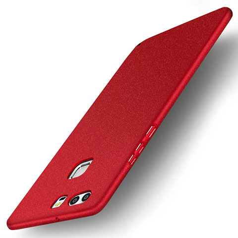 Funda Dura Plastico Rigida Carcasa Mate M04 para Huawei P9 Rojo