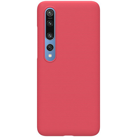 Funda Dura Plastico Rigida Carcasa Mate M04 para Xiaomi Mi 10 Rojo