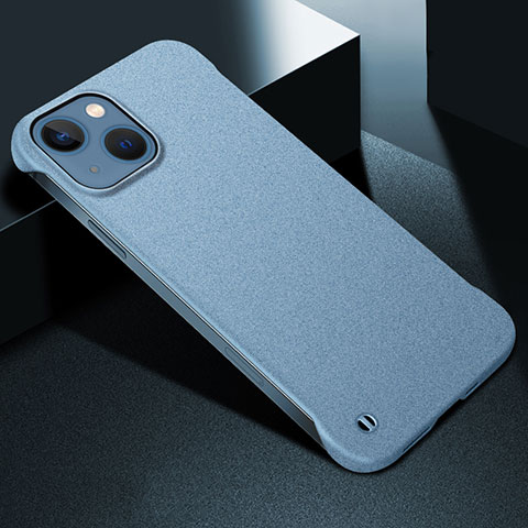 Funda Dura Plastico Rigida Carcasa Mate M05 para Apple iPhone 14 Azul Cielo