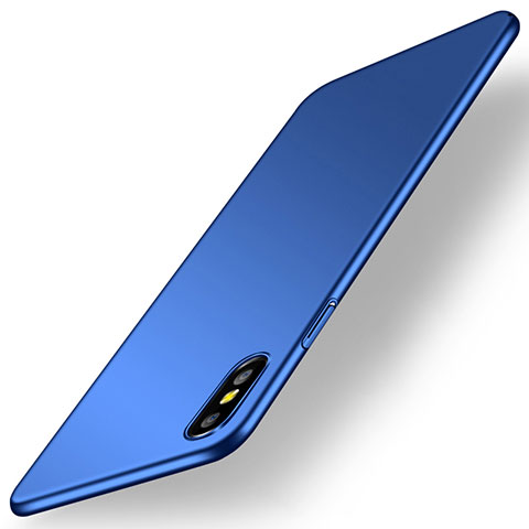 Funda Dura Plastico Rigida Carcasa Mate M15 para Apple iPhone X Azul