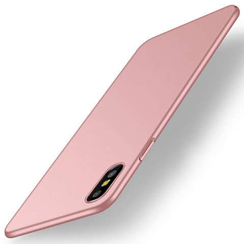 Funda Dura Plastico Rigida Carcasa Mate M15 para Apple iPhone Xs Max Oro Rosa