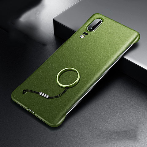 Funda Dura Plastico Rigida Carcasa Mate P01 para Huawei P20 Verde