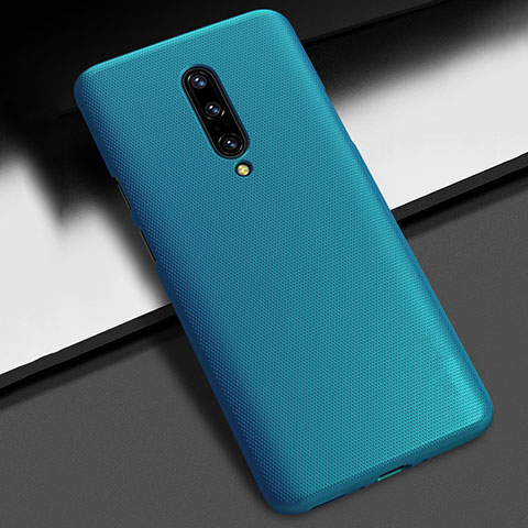 Funda Dura Plastico Rigida Carcasa Mate P01 para OnePlus 7 Pro Azul Cielo