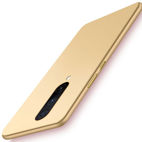 Funda Dura Plastico Rigida Carcasa Mate P01 para OnePlus 8 Oro