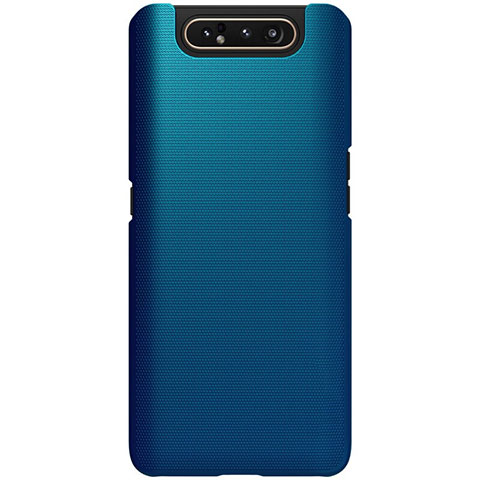 Funda Dura Plastico Rigida Carcasa Mate P01 para Samsung Galaxy A80 Azul