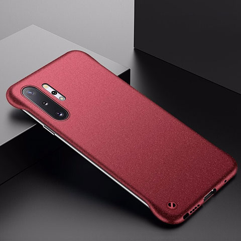 Funda Dura Plastico Rigida Carcasa Mate P01 para Samsung Galaxy Note 10 Plus 5G Rojo
