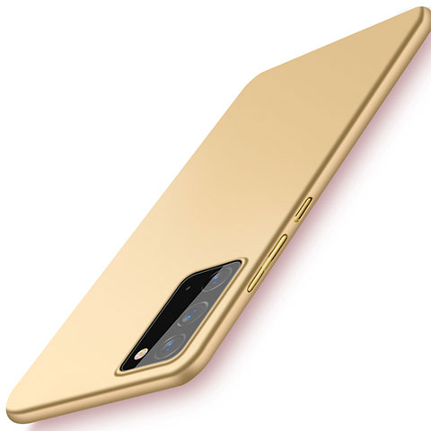 Funda Dura Plastico Rigida Carcasa Mate P01 para Samsung Galaxy Note 20 5G Oro