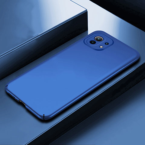 Funda Dura Plastico Rigida Carcasa Mate P01 para Xiaomi Mi 11 5G Azul
