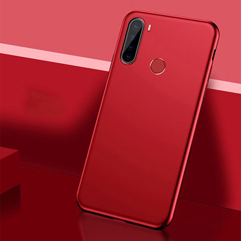 Funda Dura Plastico Rigida Carcasa Mate P01 para Xiaomi Redmi Note 8 Rojo