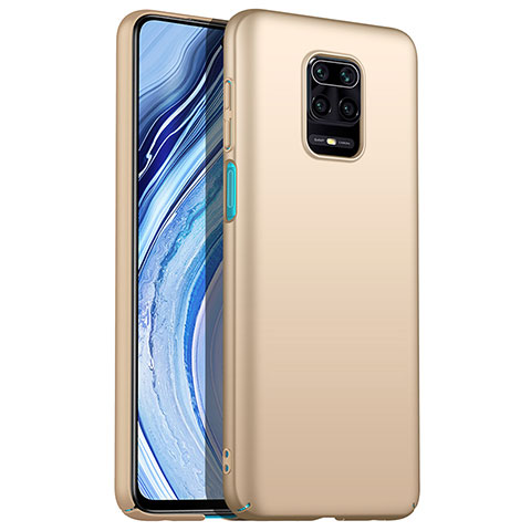 Funda Dura Plastico Rigida Carcasa Mate P01 para Xiaomi Redmi Note 9 Pro Max Oro