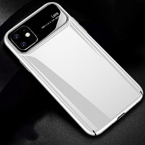 Funda Dura Plastico Rigida Carcasa Mate P02 para Apple iPhone 11 Blanco